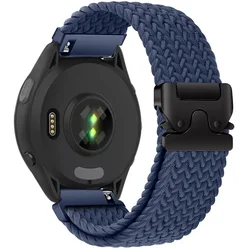 Braided Nylon Parachute Buckle Watch Strap - Versatile Outdoor - Ready Accessory - Strap width 22mm (Deep blue)