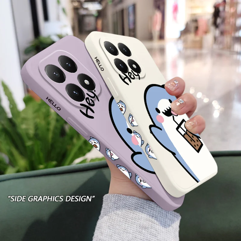 Adorable Shark Silicone Phone Case Cover