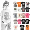 Summer N U Baby Boys Printed Short Sleeve T Shirts Children's Cotton Clothing Girls Letter Graffiti Bottom T-shirt Kids Homewear 1