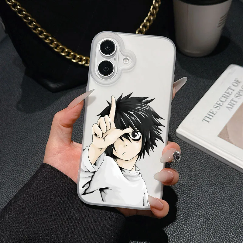 Death Note Character Pattern Soft Phone Case Cover