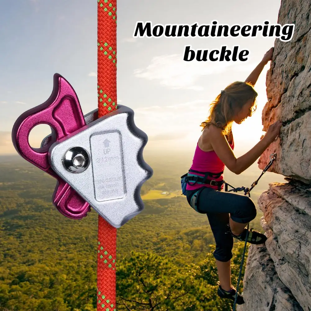 

Rope Grab Ascender Rustproof Corrosion Resistant Strong Bearing Capacity Fall Protection Carabiner Belay Device