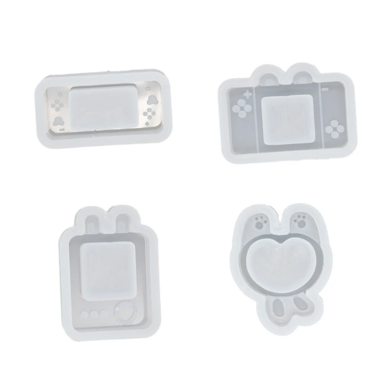 Silicone Heart Rabbit Resin Moulds Jewelry Pendant Epoxy Mold DIY Necklace Pendant Mold Resin Shaker Mould