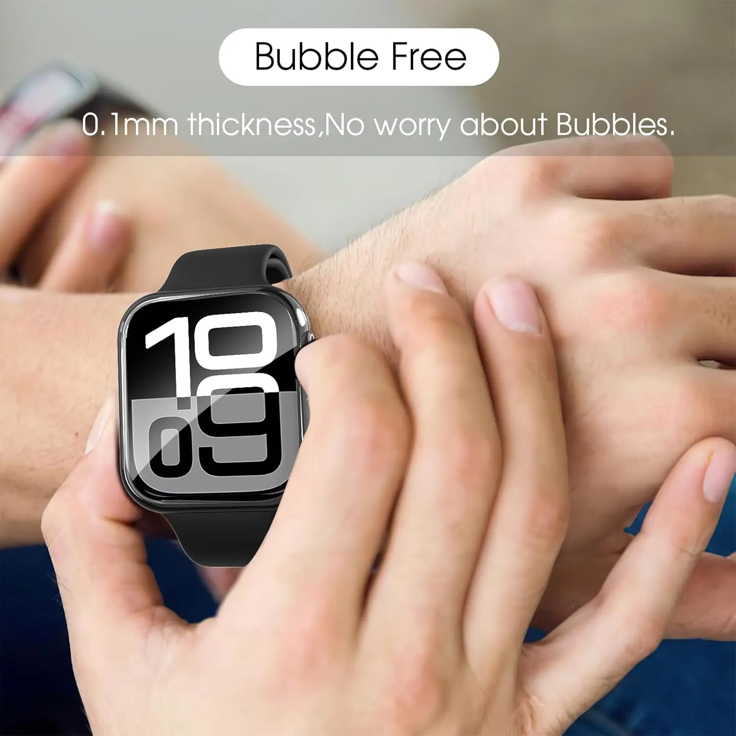 Premium Soft Hydrogel Screen Protector for Smartwatch Display - Clear Film