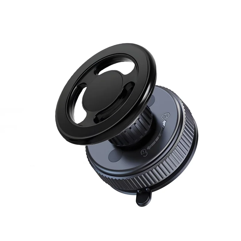 Magnetic Metal Car Phone Holder with 360° Rotation and Adjustable Foldable Design