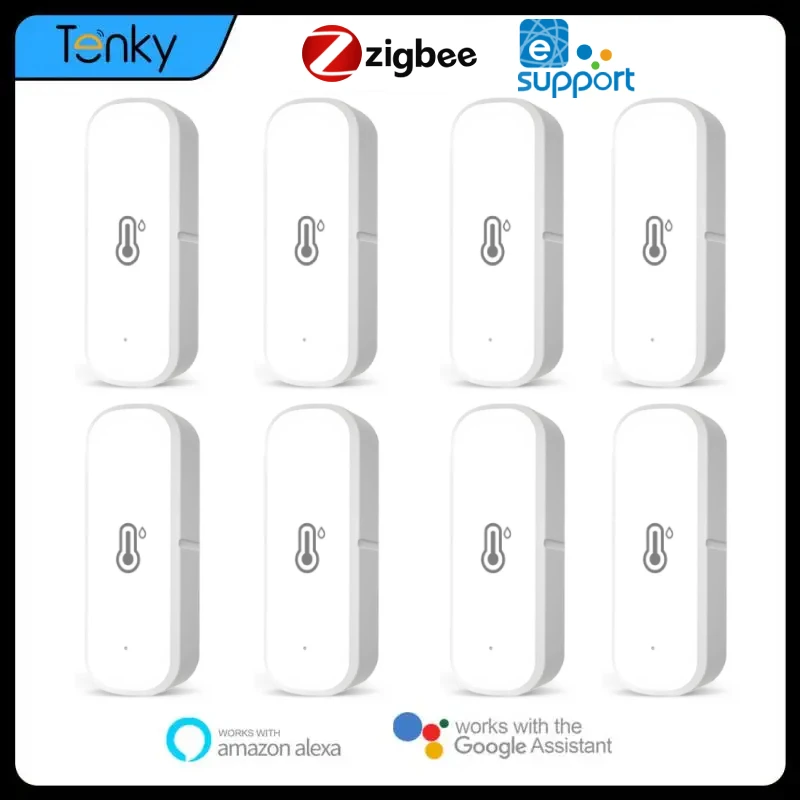 

Ewelink Zigbee Temperature and Humidity Sensor Zigbee Temperature Sensor Smart Home Voice Control Work With Alexa Google Home