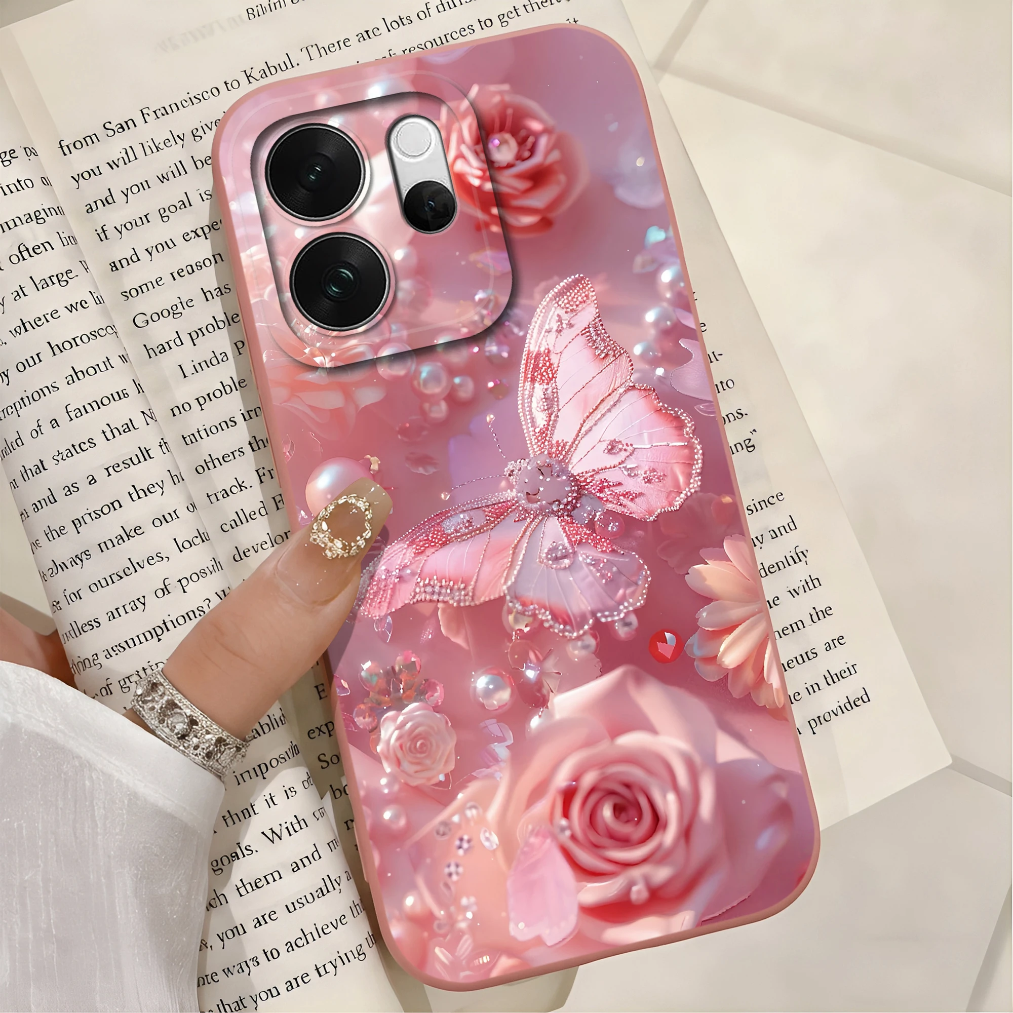 Colorful Heart Lens Protection Anti-Drop Liquid Silicone Phone Case