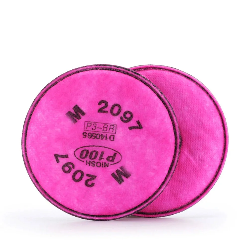 10PCS 2097 P100 Filter Cotton Anti-Glass Fiber Dust Cover Particulate Particles Activated Carbon For 6000 7502 7000 FF-4 Series