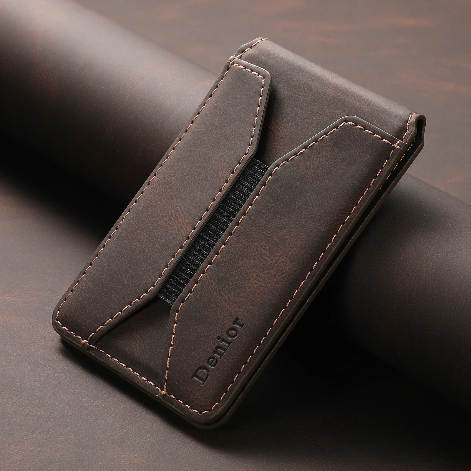 Elegant Faux Leather Magnetic Phone Stand Wallet – Perfect Gift