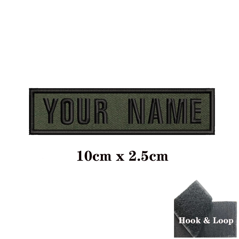 Custom Personalized Name number Patch Stripes Badge tags chevrons Armband Iron On Or Hook Loop embroidered custom patch tactical patch cloth patch embroidered patches 1PC