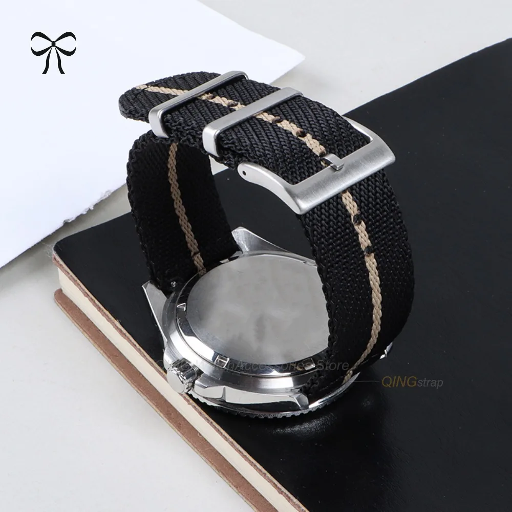 Quick Release Nylon Woven Canvas Watch Band - Military Sport Style Wristband