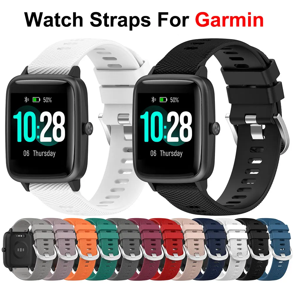 

Soft Bracelet for Garmin Forerunner 255S Silicone Watch Strap Wrist Band Breathable For vivomove sport/venu/Venu 2/Forerunner158