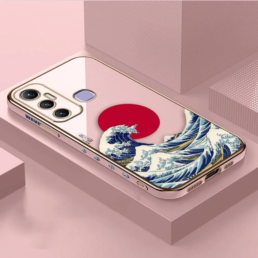 thumbnail image 1 of Cover Smooth E-TPU Phone Case Infinix HOT 40I 30I 30 20 20S 20I 12 12I 11 10 10S 10I 9 GT10 PRO Case The Great Wave Off Kanagawa, 1 of 5