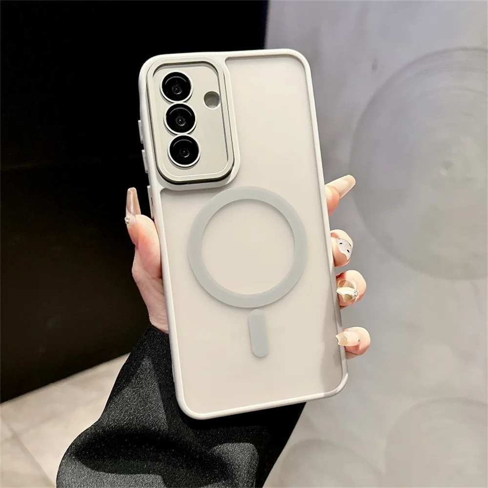 Magnetic Wireless Charging Matte Clear Hard Phone Case