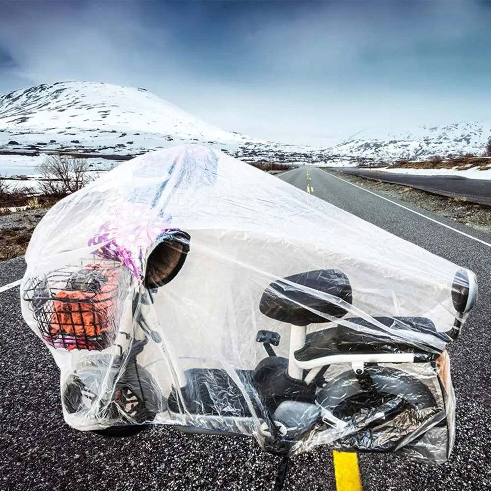 

Sun Protection Outdoor Anti-UV Disposable Bicycle Cover Motorcycle Accessories Wind Cover Transparent Motorbike Cover
