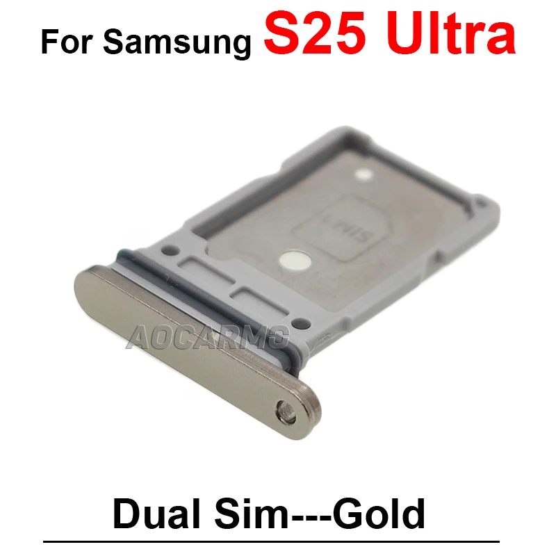 삼성 갤럭시 S25U S25 울트라 Sim 트레이 홀더 소켓 슬롯 수리 교체 부품에 대한 Sim 카드