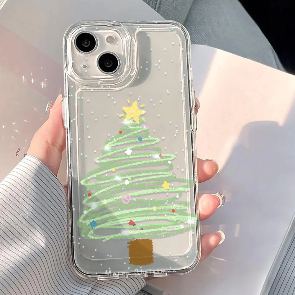 Festive Holiday Soft TPU Phone Case - Christmas Design Cover