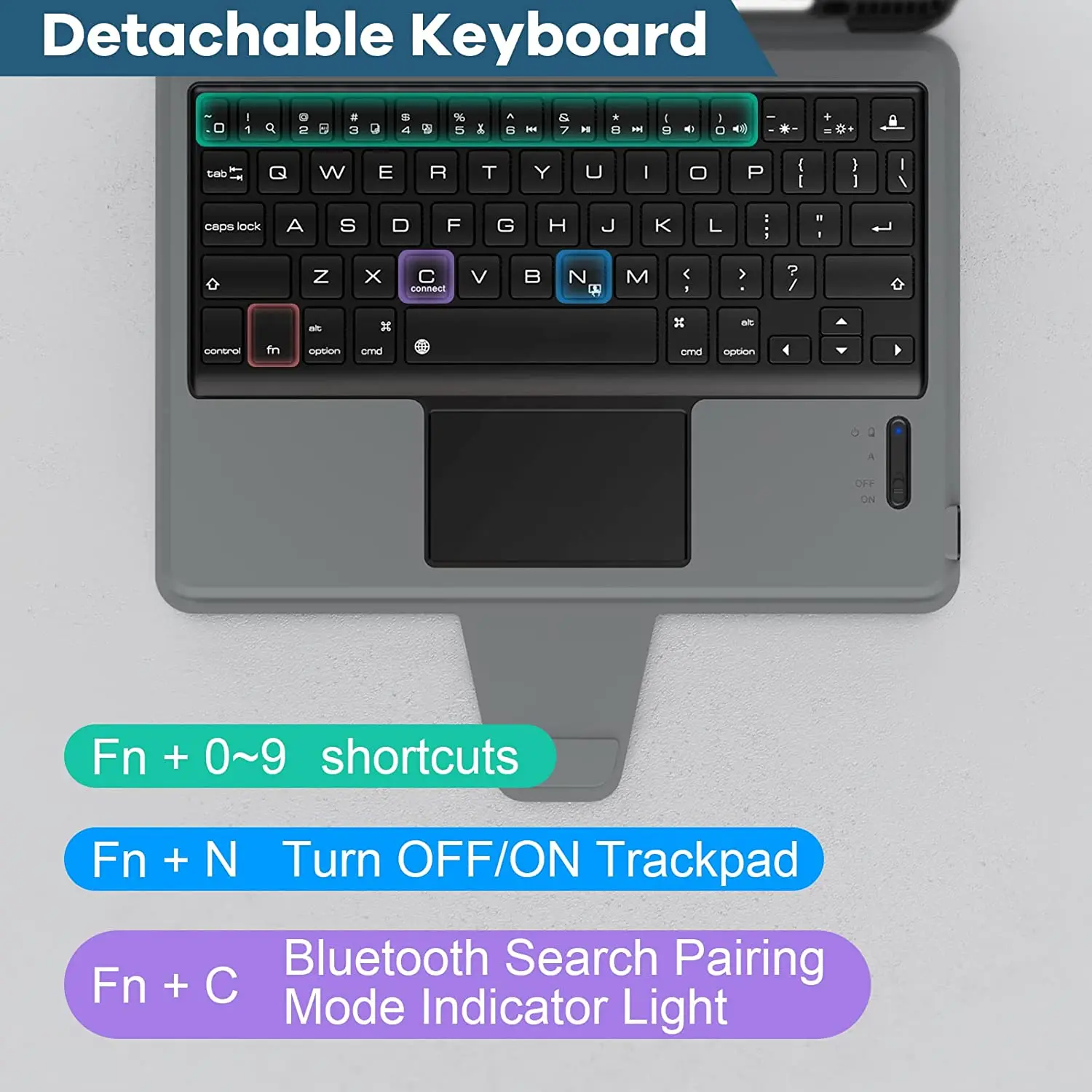 nillkin para samsung galaxy guia caso caso teclado bluetooth para guia fe touch pad caso de proteção