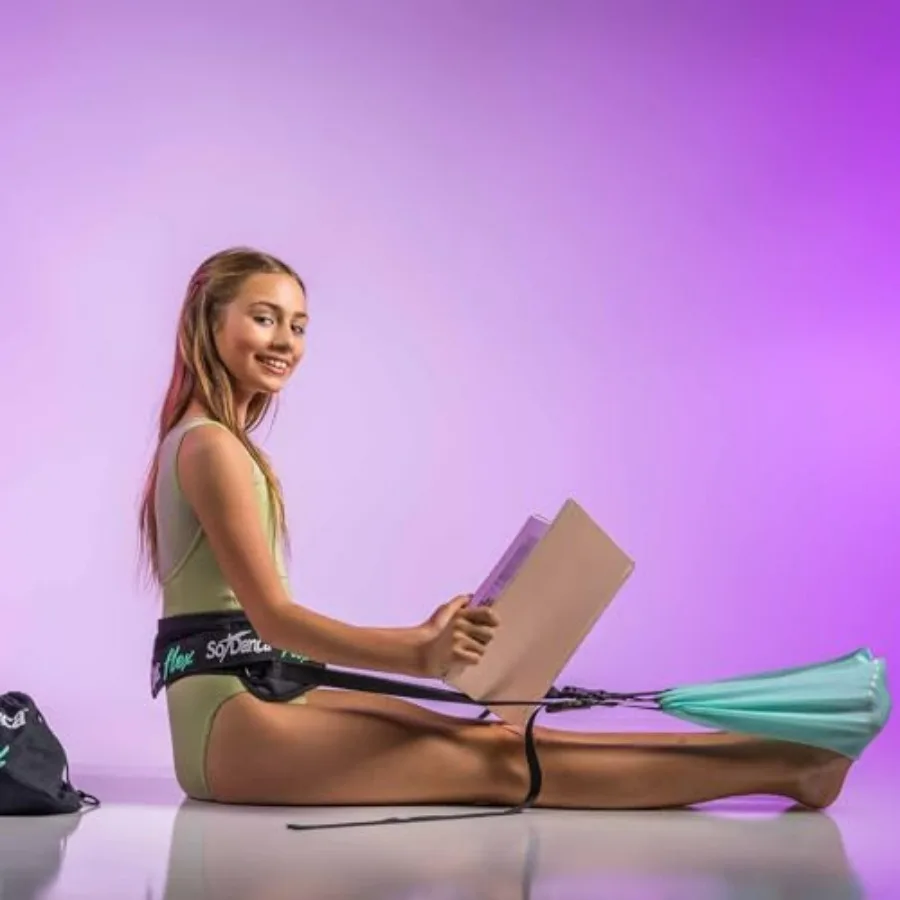 Flex Band AC30 | Hands-Free Dance Stretching and Strengthening Device for Foot, Ankle & Turnout Training | Adjustable Resistance