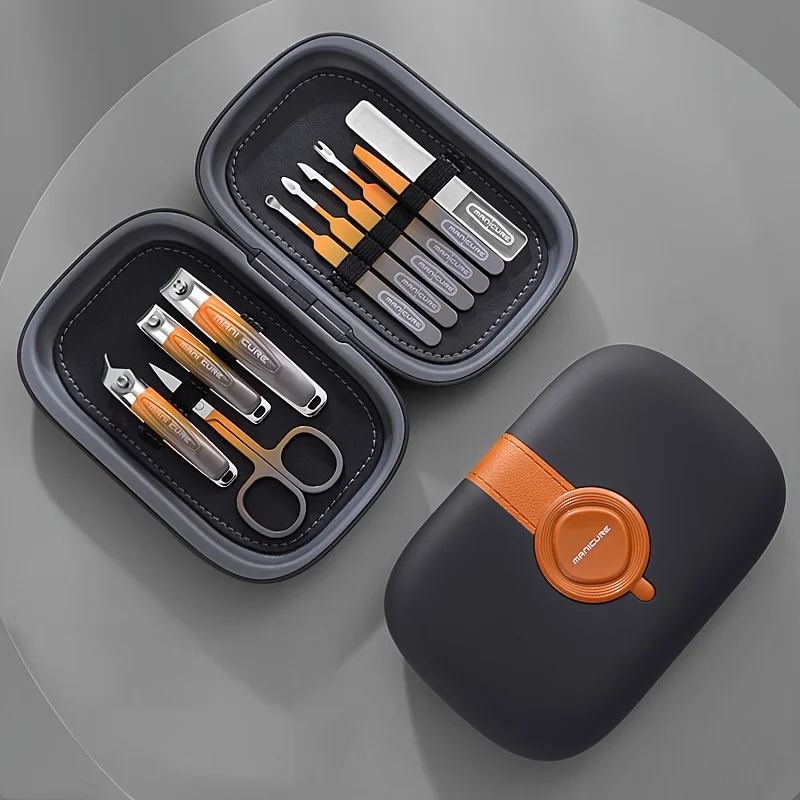 9Pcs Professional Nail Clipper Set Beautifully Packaged Travel Kit Nail Clipper Set Portable Complete Second Opening Nail Art To 4