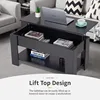 Lift Top Coffee Table with Hidden Compartment and Storage Shelf Wooden Lift Tabletop for Home Living Room Reception Room 4