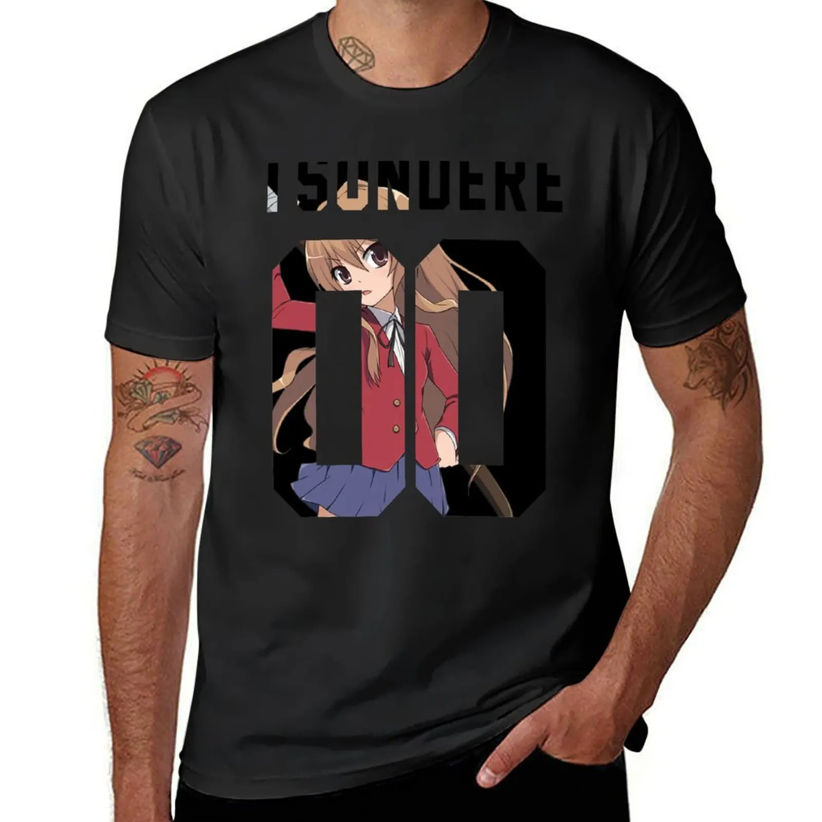 Tsundere Jersey T-Shirt summer tops blacks kawaii clothes mens graphic t-shirts pack