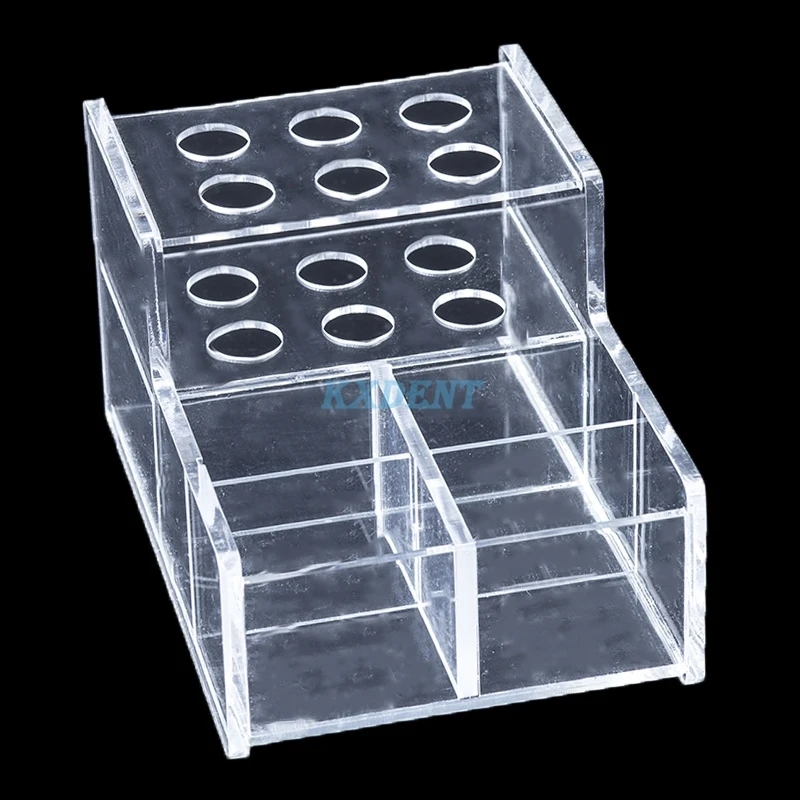 

1pcs Dental Acrylic Organizer Case for Syringe Resin Adhesive Applicator Dentistry Lab Tools Box