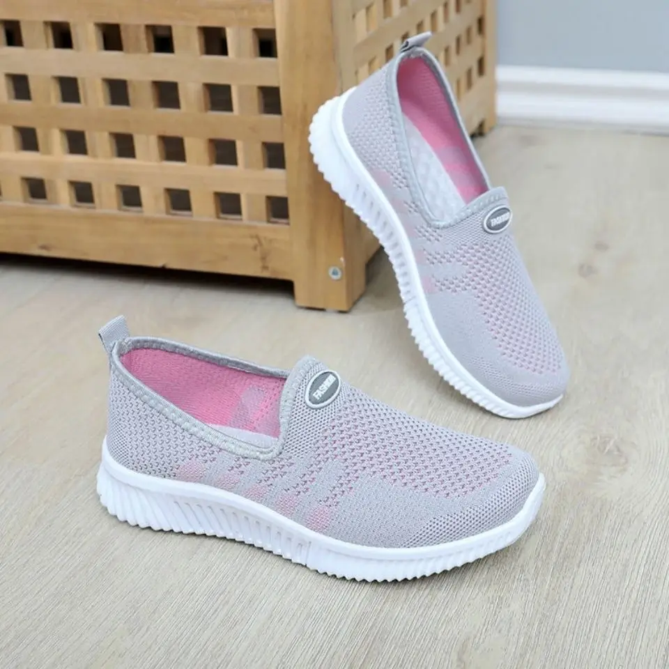 

Women's Sneakers Spring Ladies Flat Sports Shoes Casual Women Vulcanized 2023 Summer Light Mesh Breathable Female Running Shoes
