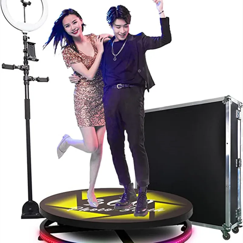 Uwant T12 Reyeah Round Classic Vintage Kit Ipad Kiosk Machine Kiosk Photo-Booth-Shell 360 Photo Booth