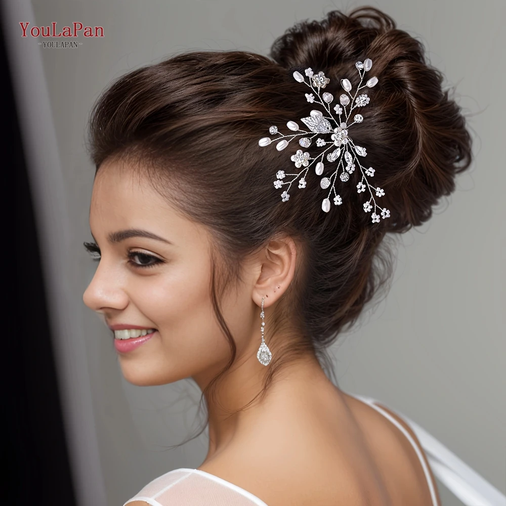Bride Hair Jewelry Wedding Tiara Wedding Clips Headwear Bridal Hair Pins Accessories HP103