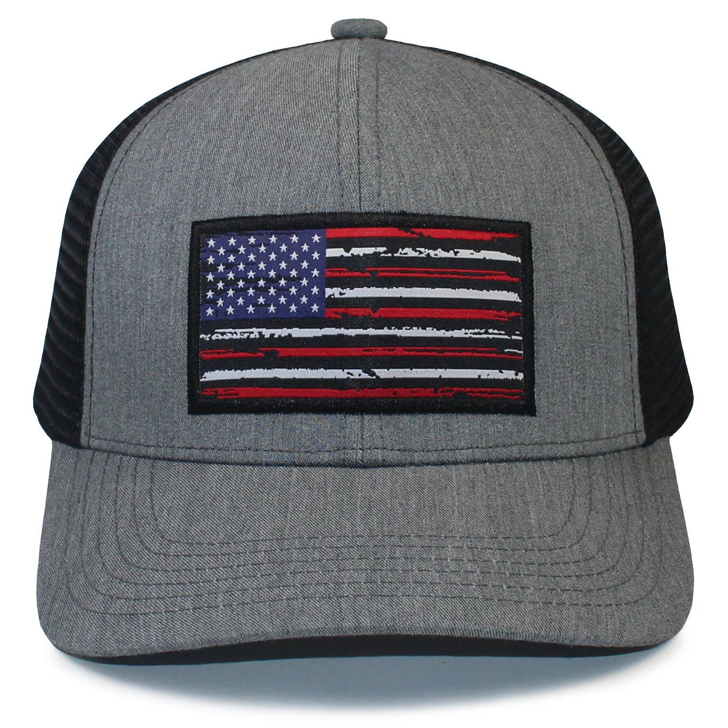 American Flag Trucker Hat-Baseball Cap for Men & Women, Breathable Mesh, Adjustable Snapback Closure