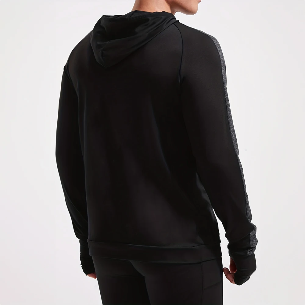 Autumn New Running Sports Fitness Clothing Tight Sports Jogging Compression Men's Hoodie Outdoor Leisure Pullover Men's Clothing 5