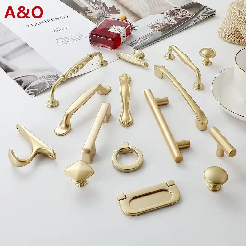 Pearl Golden Simplicity Hardware for Furniture and Kitchen Cabinets