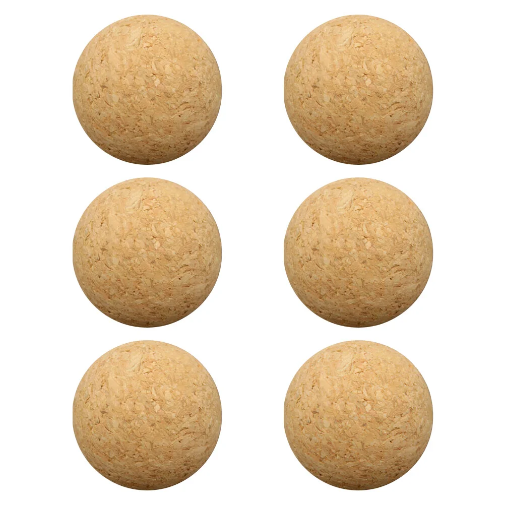 6 Pcs Table Soccer Professional Cork Foosball Wear-resistant Mini Kids Multi-function Replaceable Supply