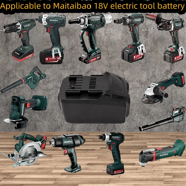 อะไหล่ใหม่สำหรับแบตเตอรี่ลิเธียม metabo 18V เหมาะ