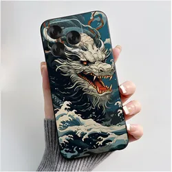 Charming Love Panda & Rabbit Design Black Silicone Shockproof Case for ZTE Nubia V70 Design (HEI - TPU110)