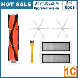 Universal Robot Vacuum Cleaner Accessories Set: High-Efficiency Filters, Mop Cloths, and Multi-Purpose Brushes (5pcs)
