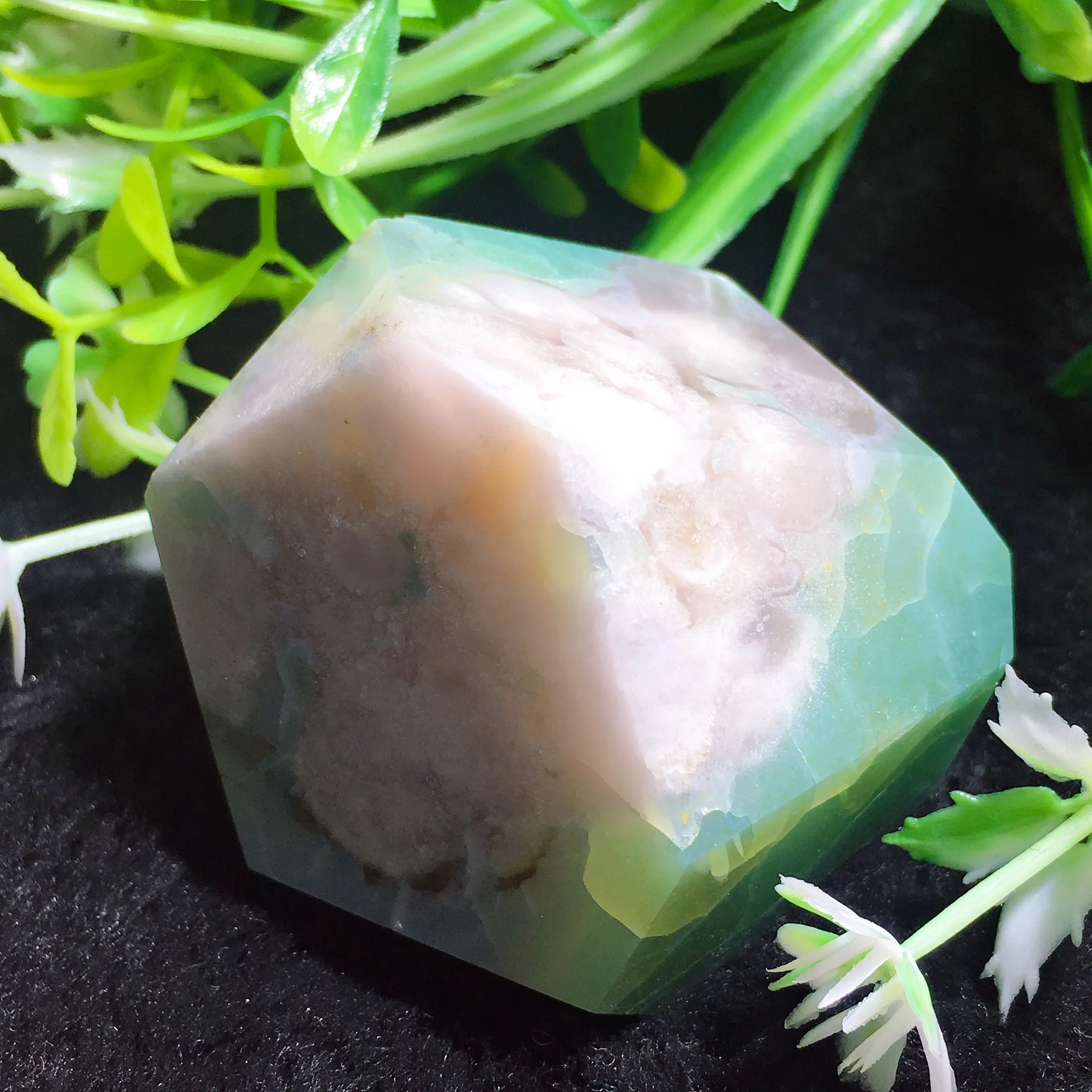 Green Flower Agate Freedom 2413