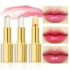 Make up 3pcs Lipstick Set Flower Jelly Crystal Clear Long Lasting Lips Color Change Pink lip gloss Cosmetics