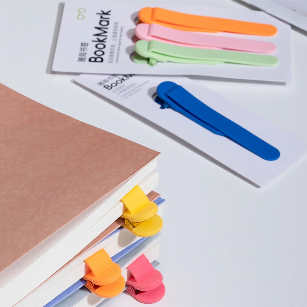 1Pc Silicone Bookmark Automatically Follows Page Flipping Student Bookmarks Office Stationery Gift School Stationery Supplies