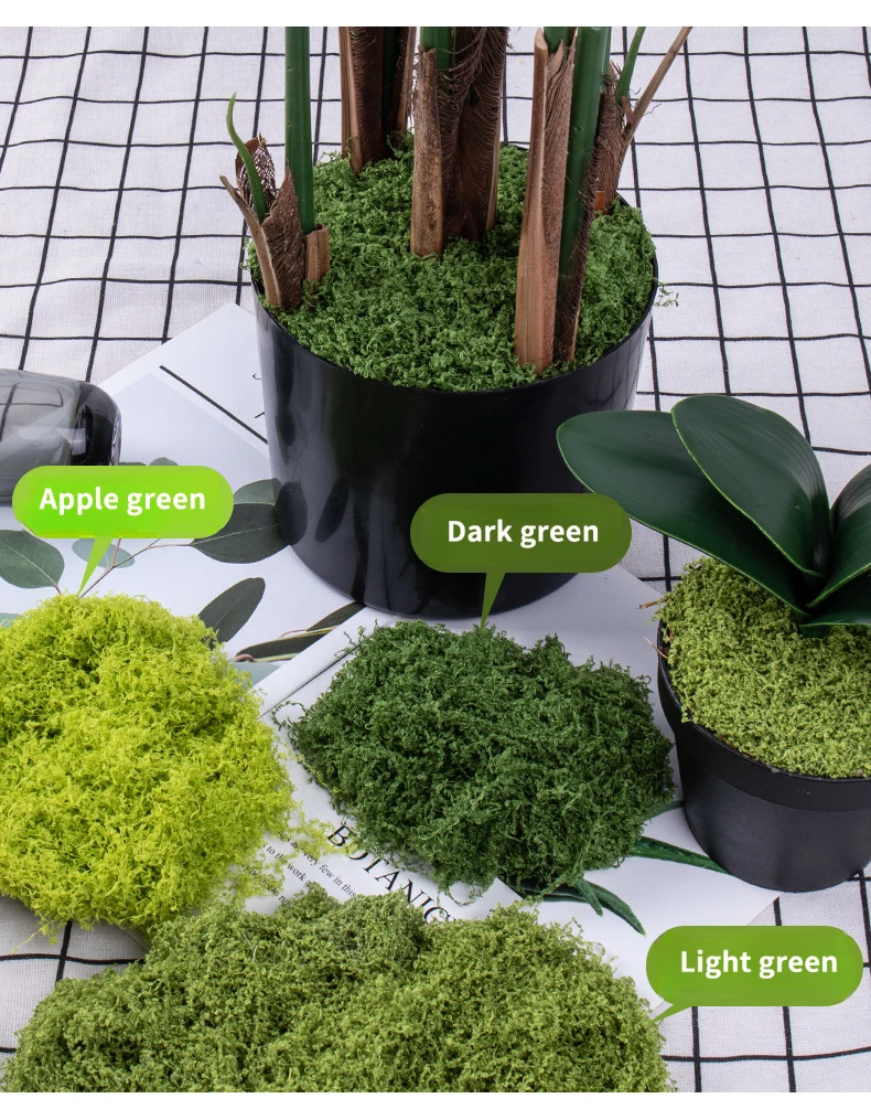 Realistic Artificial Moss Sheet for DIY Scenery Fairy Gardens Green Walls Decoration Easy to Cut