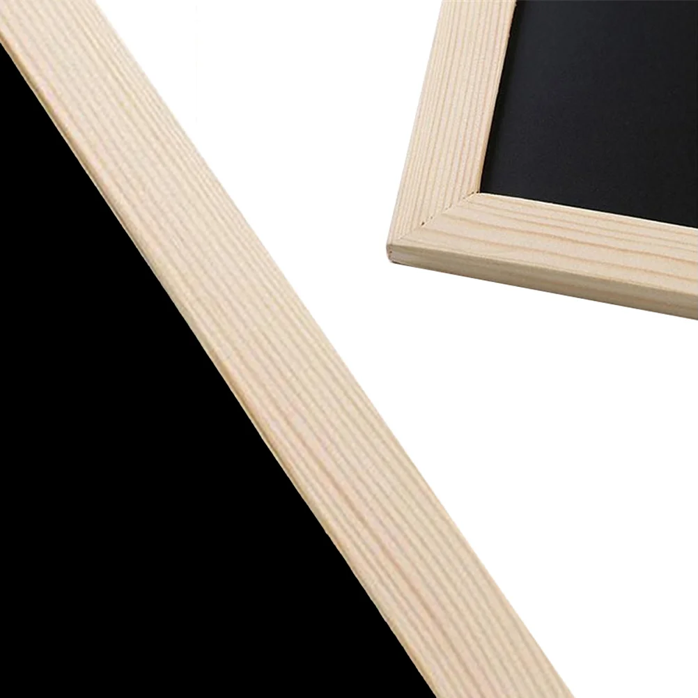 Wooden Chalkboard Single-Sided Erasable Message Board Blackboard Wall Decor 30x20cm
