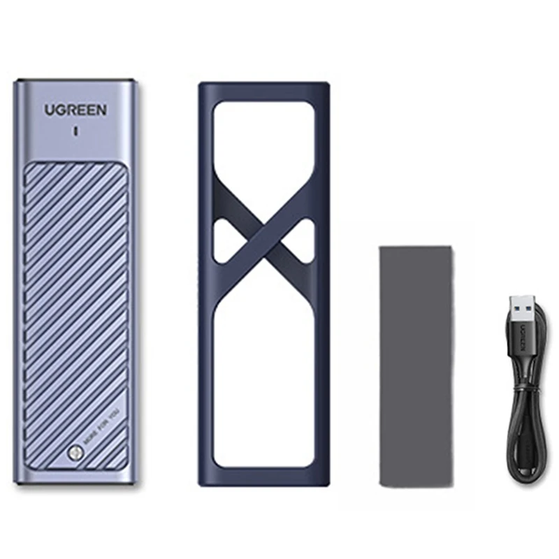 

Адаптер UGREEN M2 SSD Φ M.2 SATA 10 Гбит/с USB 3,2 Gen2 USB C внешний корпус поддерживает ключи M и B & M