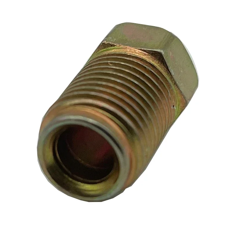 10/20/50X 10mmx1mm Male Short Car Brake Pipe Screw Nuts Bolts for 3/16" Inch Metric Braking Tube Brake Line Fittings Connectors brake adapter car brake pipe repair kit