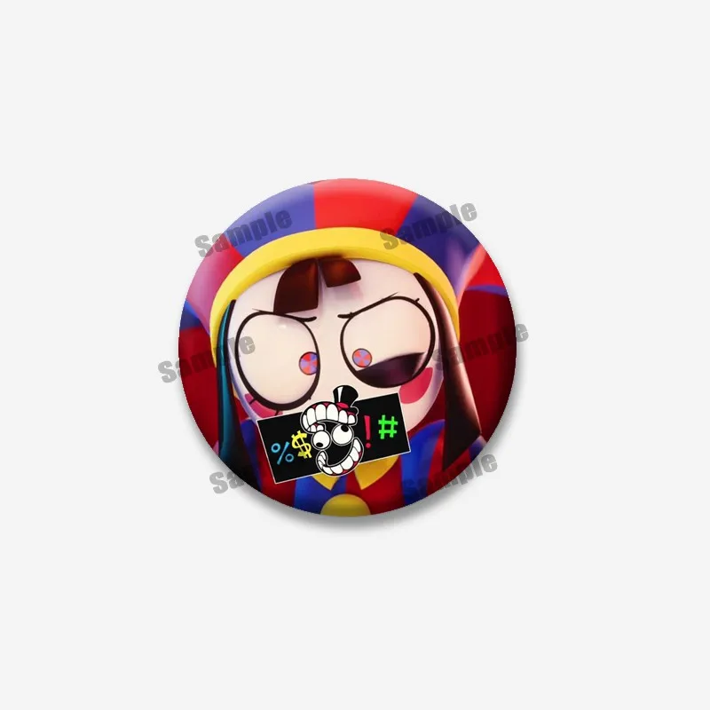 Kreative lustige P-Pomni Emaille Pins niedliche Cartoon-Figur Runde Brosche DIY Rucksack Jacke Kragen Abzeichen Schmuck Geschenke für Freund – Detail 15