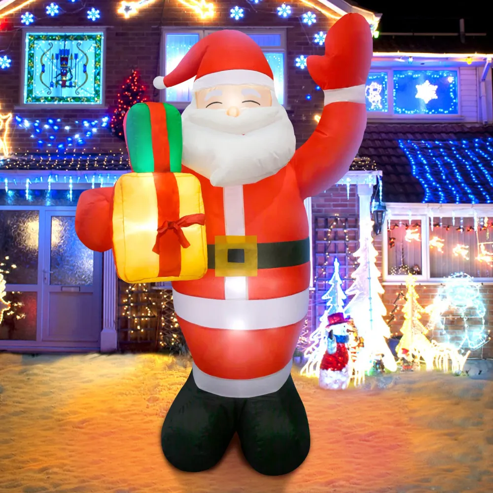 Inflatable Decoration 1.5M/5FT Christmas Inflatable Santa Claus Outdoor Decoration for Yard Garden Lawn