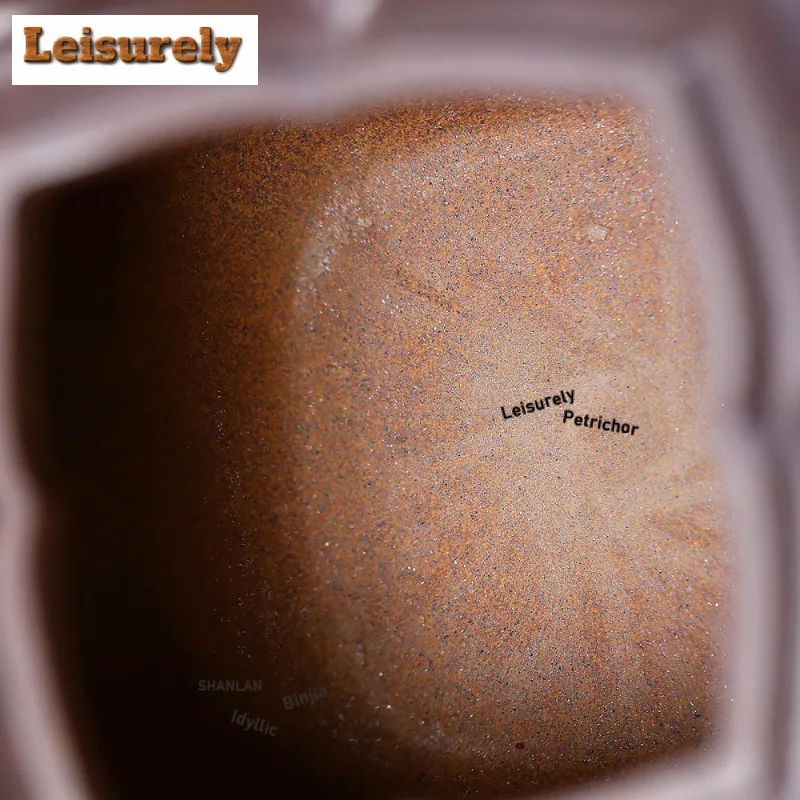 360ml Yixing Purple Clay Teapots Handmade Rib Pot Raw Ore Wood-fired Porcelain Mud Tea Infuser Kettle With Infuser Zisha Tea Set