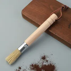 Retro Coffee Grinder Cleaning Brush Set - Solid Wood Brush (Beech wood)