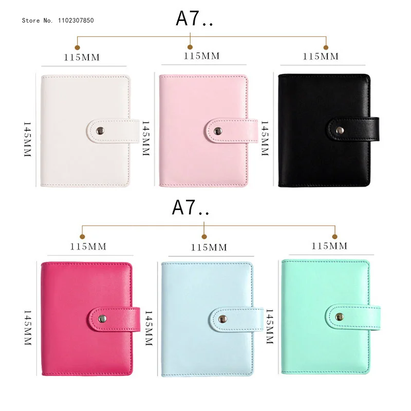 Budget Binder A7 Budget Binder Cash Envelopes for Money Saving Organizer with Zipper Pockets Budget Sheets and Self-adhesive Labels