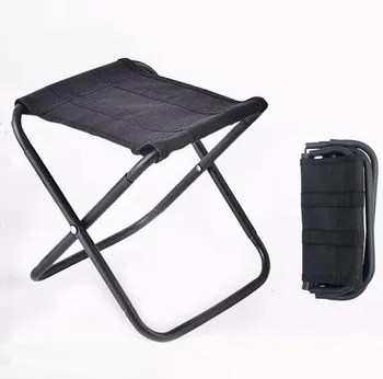 Light Portable High Durable Outdoor Folding chair With Bag Outdoor Folding Fold Aluminum Chair Stool Seat Fishing Picnic Camping