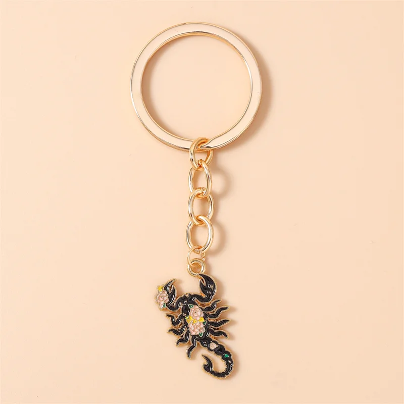 Aihua Niedlicher Insekten-Schlüsselanhänger (Zikaden, Skorpione, Bienen) für Damen, Panda-Schlüsselring, Handtaschenanhänger, Schmuck, Geschenke, Schmuckstücke – Detail 5